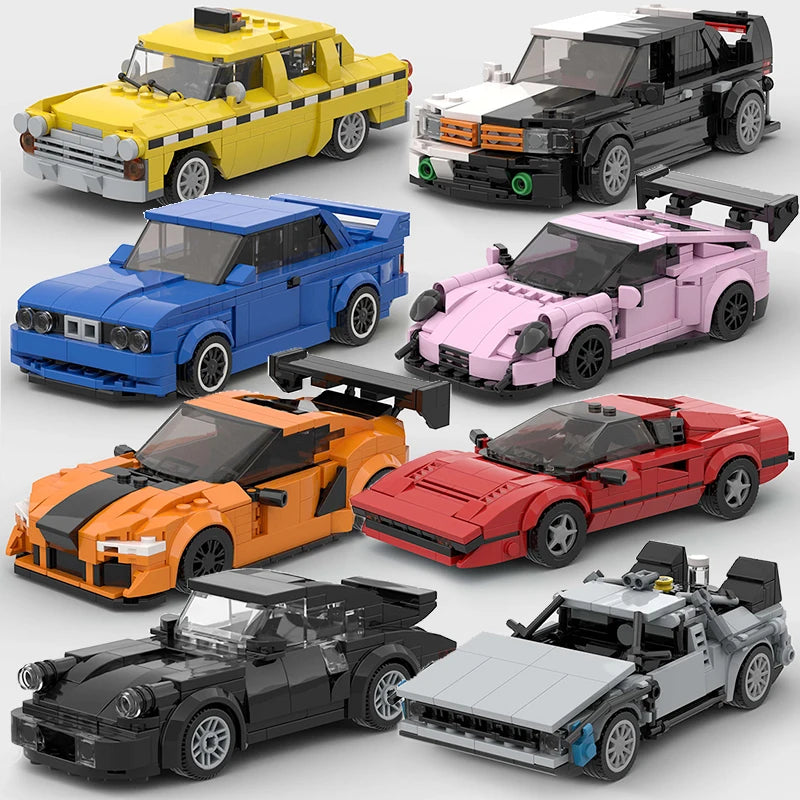 lego Car Rally Sport Vehicle Racer ae86 M8 Model Building Blocks R34 Racing Super Technique Brick Christmas Gift