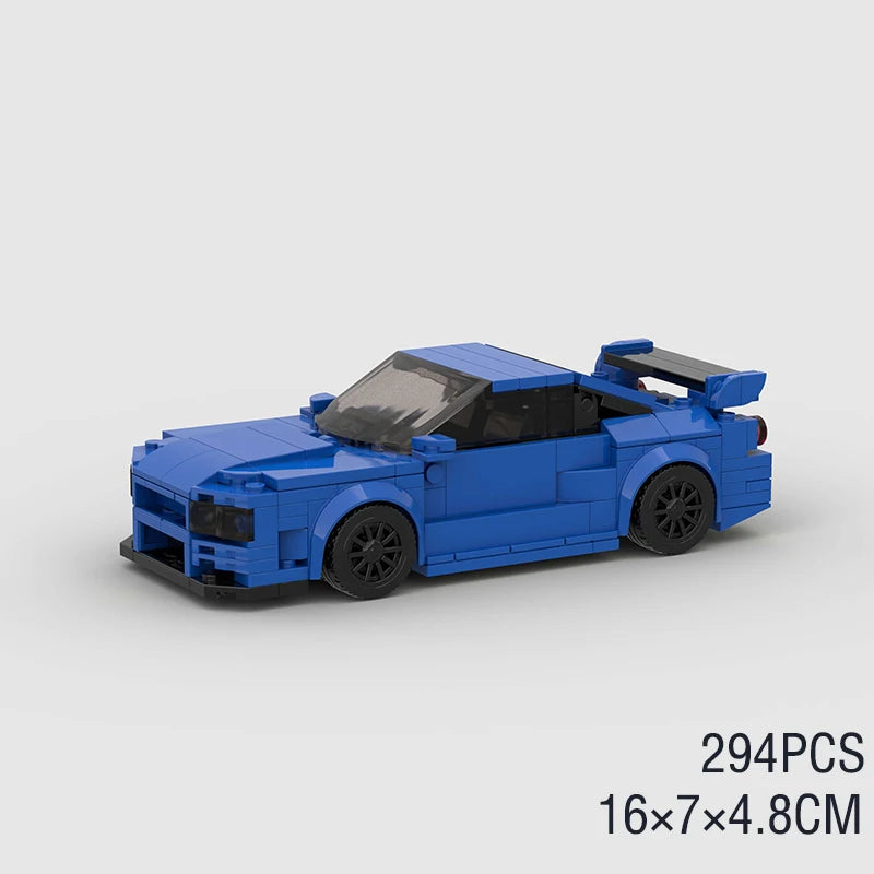 lego Car Rally Sport Vehicle Racer ae86 M8 Model Building Blocks R34 Racing Super Technique Brick Christmas Gift