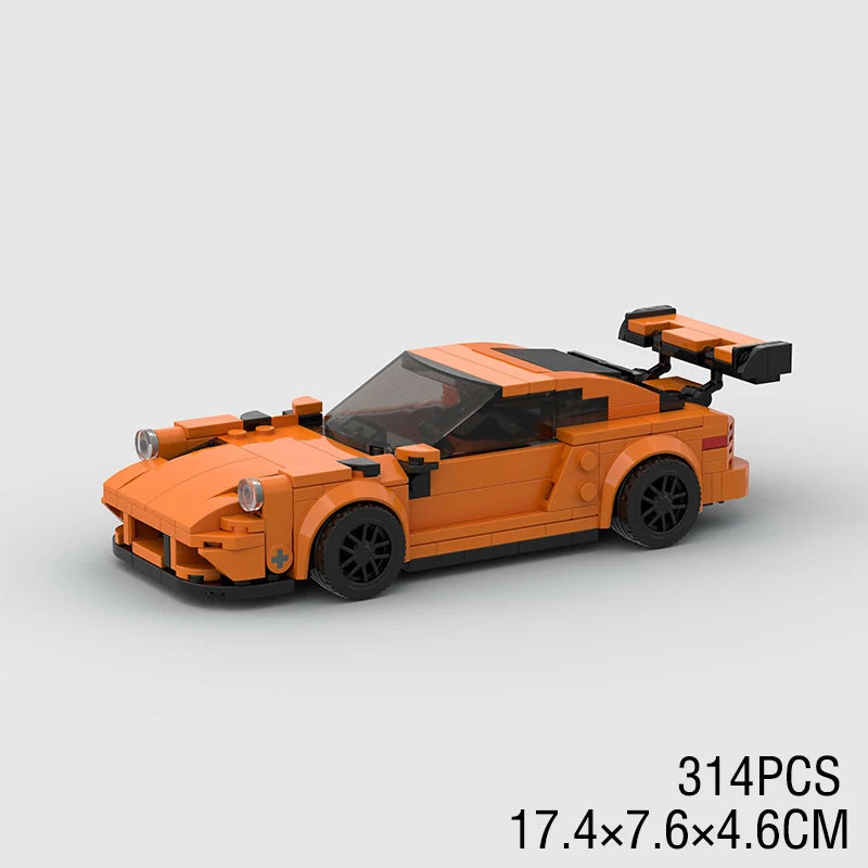 lego Car Rally Sport Vehicle Racer ae86 M8 Model Building Blocks R34 Racing Super Technique Brick Christmas Gift