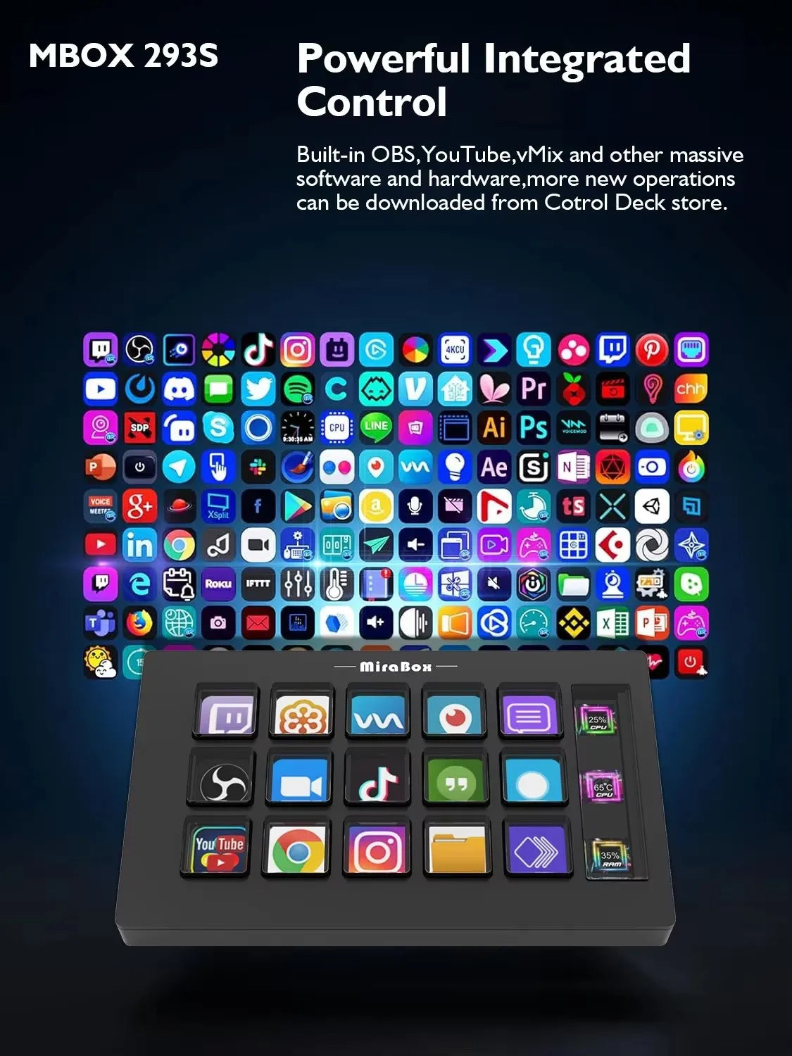 StreamDeck Mini Visual Keyboard 15Keys