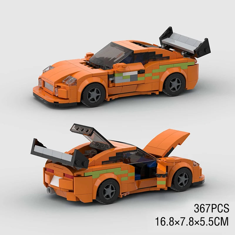 lego Car Rally Sport Vehicle Racer ae86 M8 Model Building Blocks R34 Racing Super Technique Brick Christmas Gift